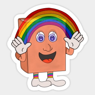 Rainbow Book Sticker